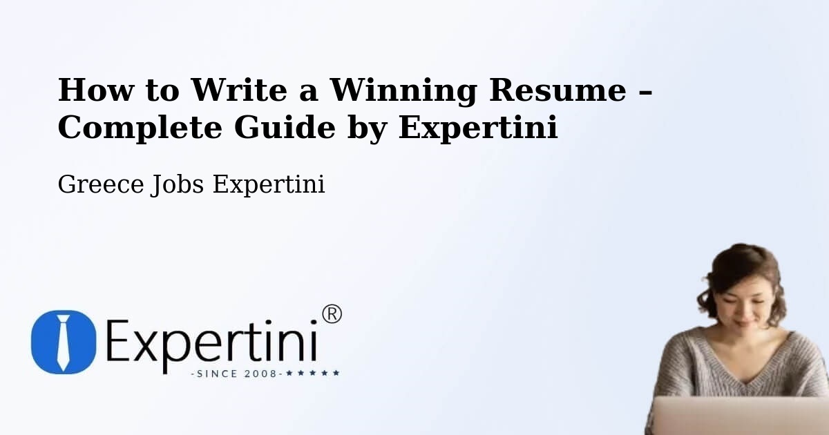 Resume Writing Guide for Job Seekers – Vélo - Vélo, Greece Jobs Expertini